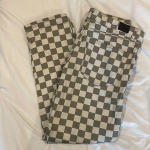 BDG CHECKERED DAD JEANS